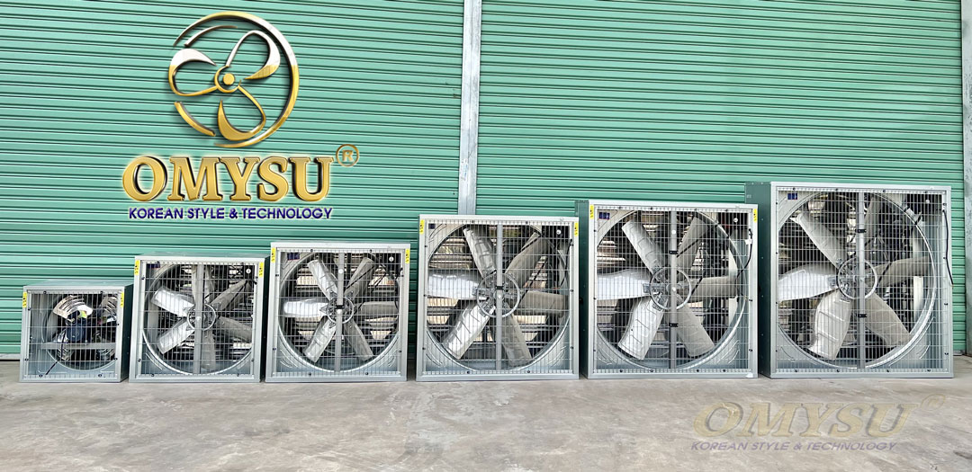 Các mẫu quạt thông gió vuông size 400 - 1380mm