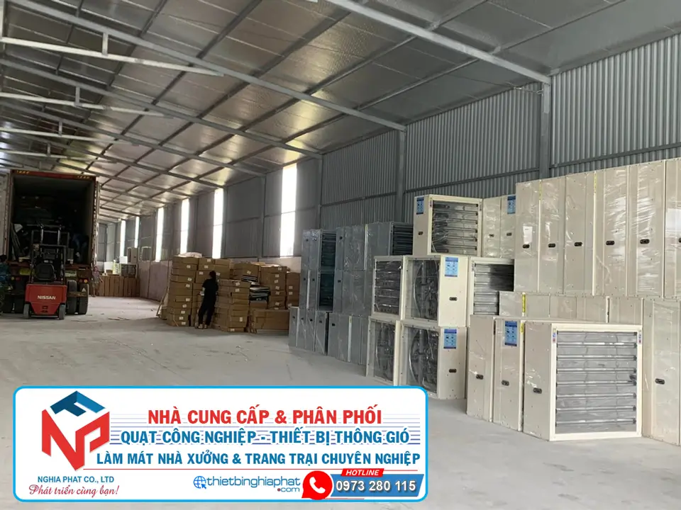 Nghĩa Phát - Đơn vị cung cấp Quạt công nghiệp, Quạt thông gió uy tín giá tốt