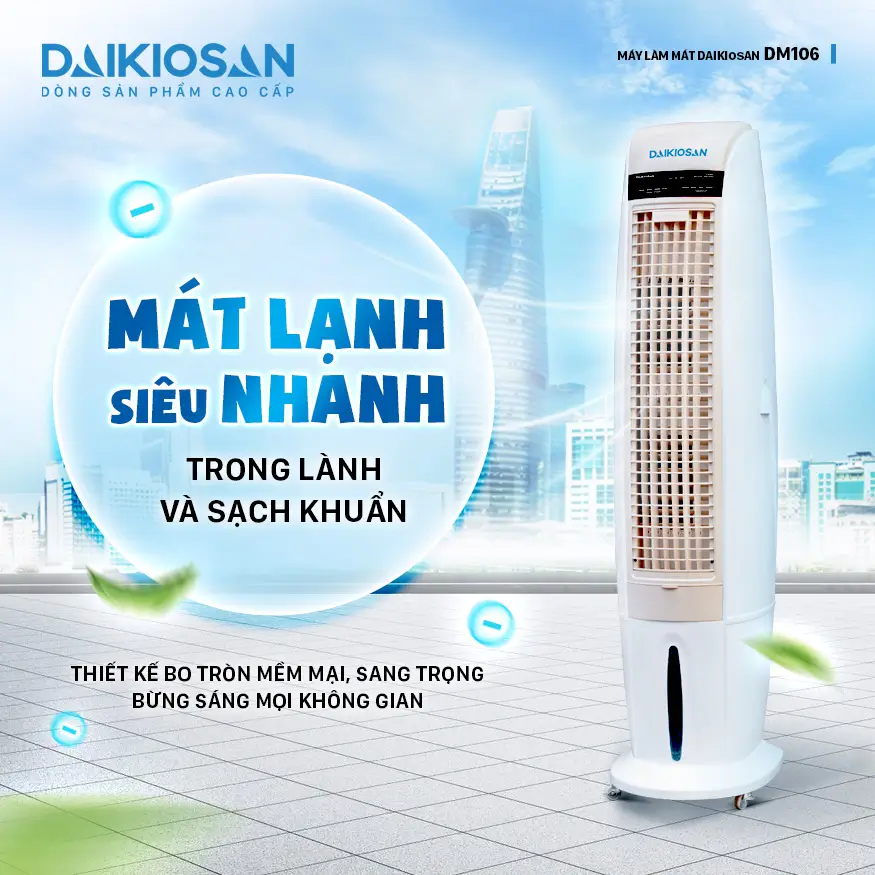 Máy làm mát không khí Daikiosan DM106 làm mát nhanh
