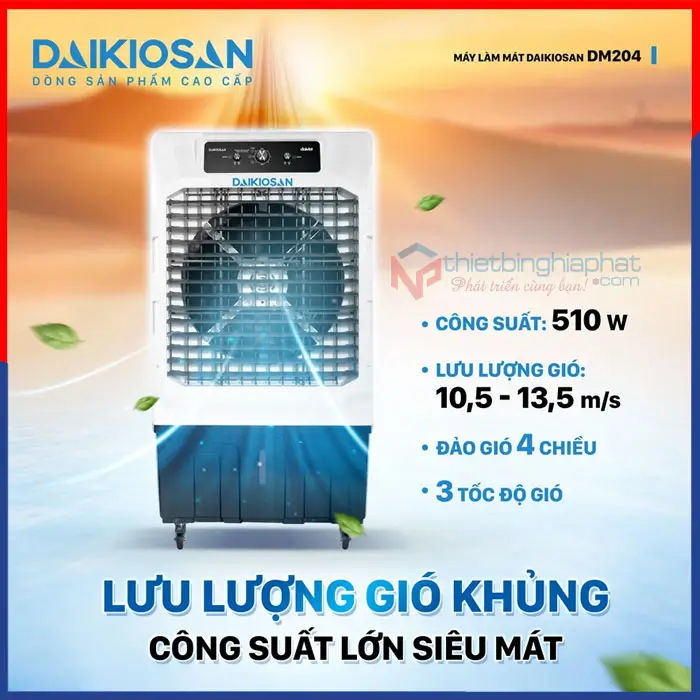 Máy làm mát Daikiosan DM204 100L 510W