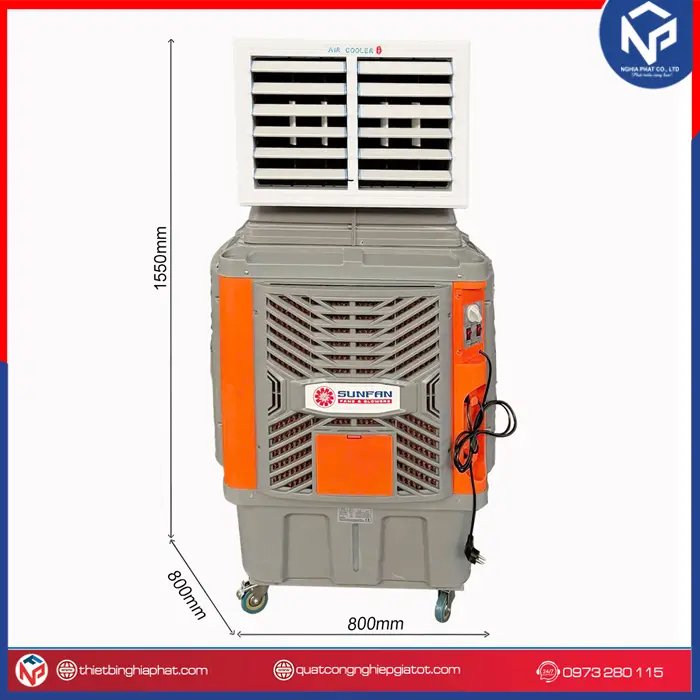 Máy làm mát công nghiệp Sunfan SF9Y 9.000 m3/h 950W 1550x800x800mm