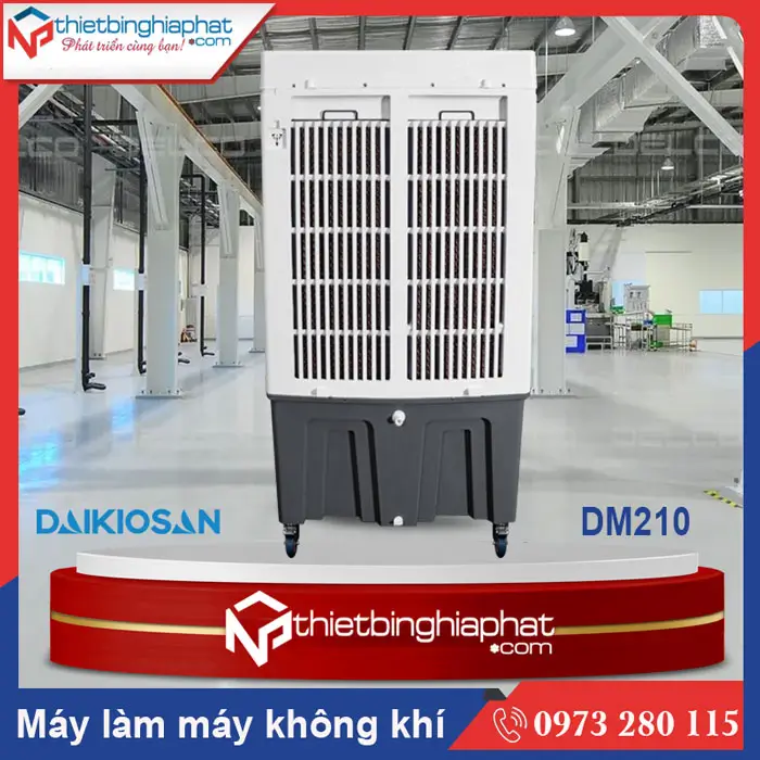 Máy làm mát Daikiosan DM210 tích hợp đường dẫn nước tiện lợi