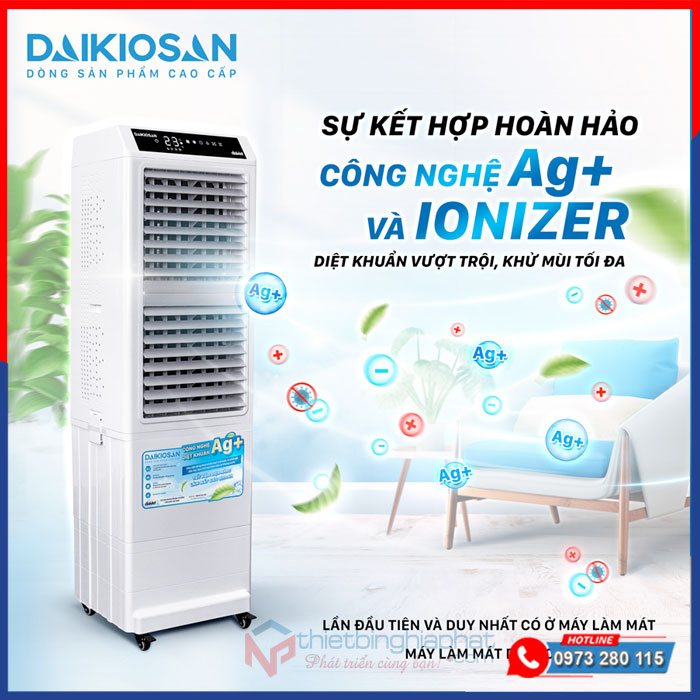 Máy làm mát Daikiosan DM104 công nghệ khử khuẩn Ag+