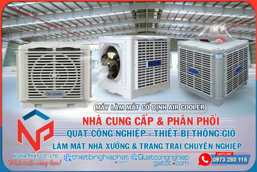 Nghĩa Phát - Phân phối Máy làm mát công nghiệp Aircooler chính hãng giá tốt
