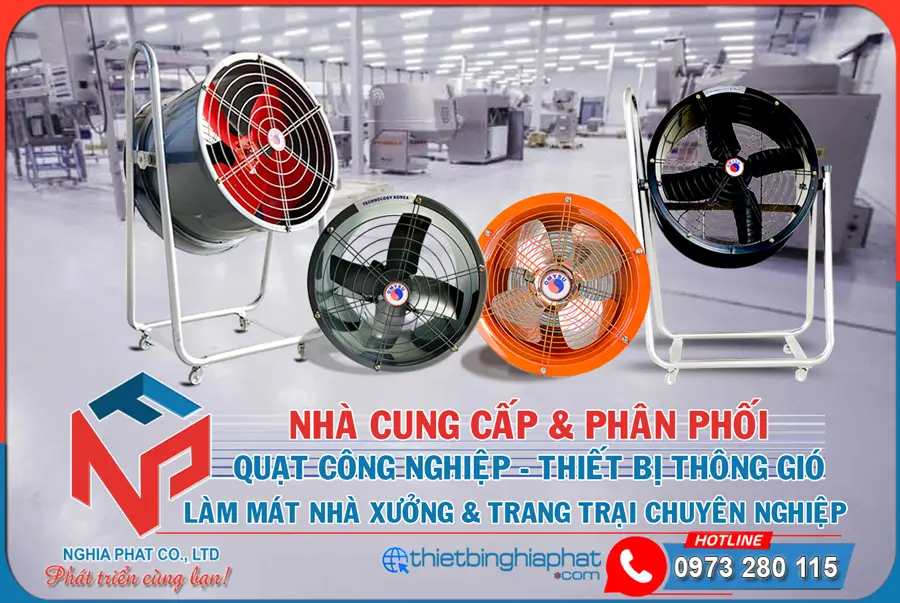 Nhà phân phối Quạt thông gió hướng trục OMYSU DFG giá tốt