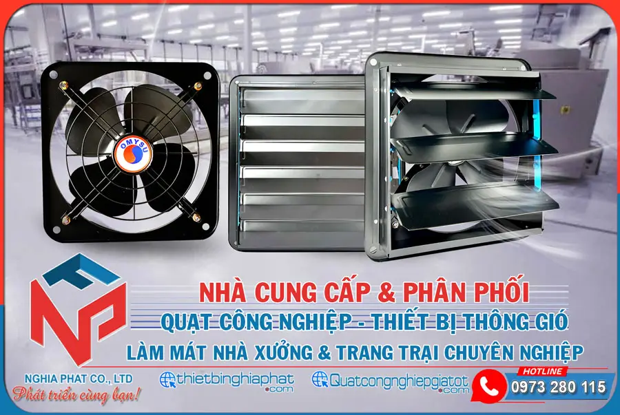 Nghĩa Phát phân phối Quạt thông gió Omysu FA-M giá tốt