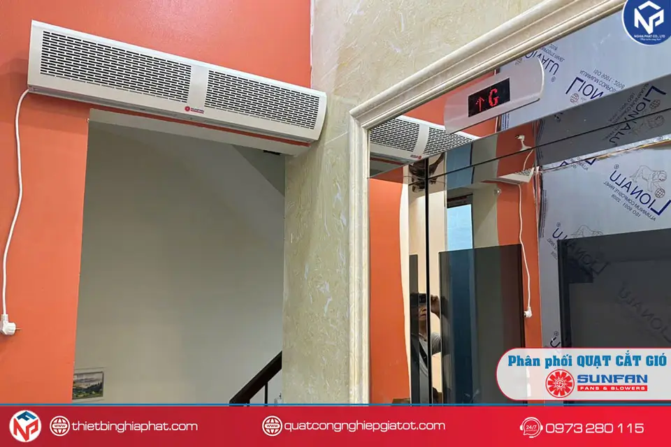 Lắp đặt Quạt cắt gió Sunfan