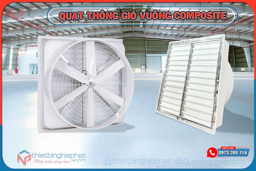 Quat thông gió composite với nhiều ưu điểm nổi bậc