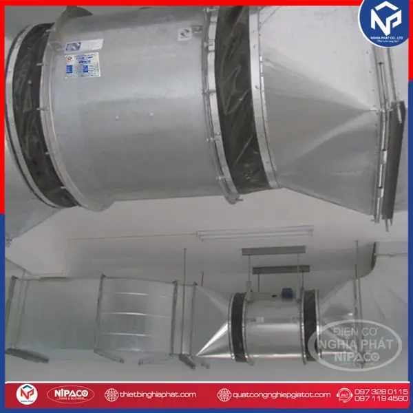 Quạt hướng trục cấp khí tươi tầng hầm