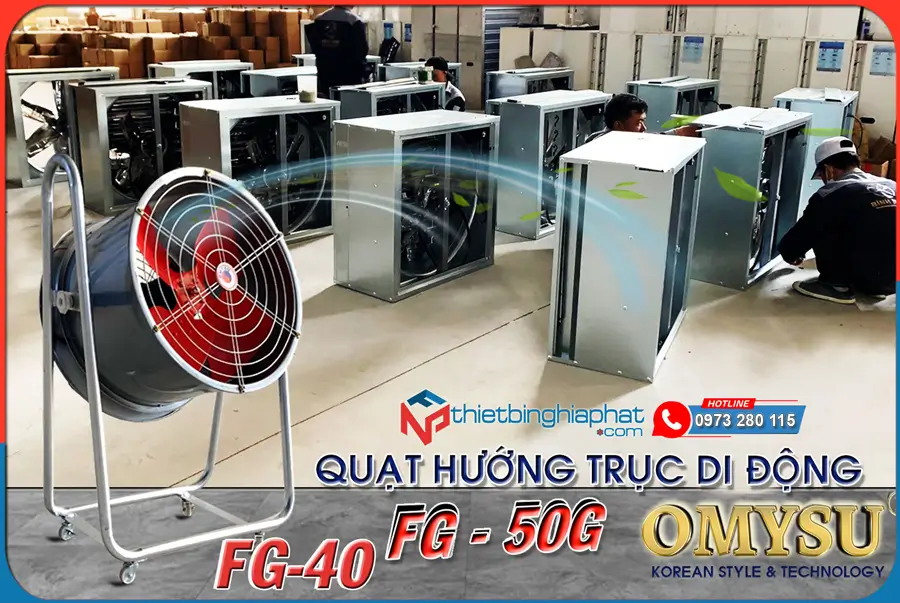 Quạt công nghiệp hướng trục di động OMYSU