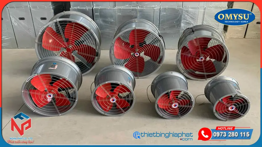 Quạt hướng trục công nghiệp OMYSU DFG