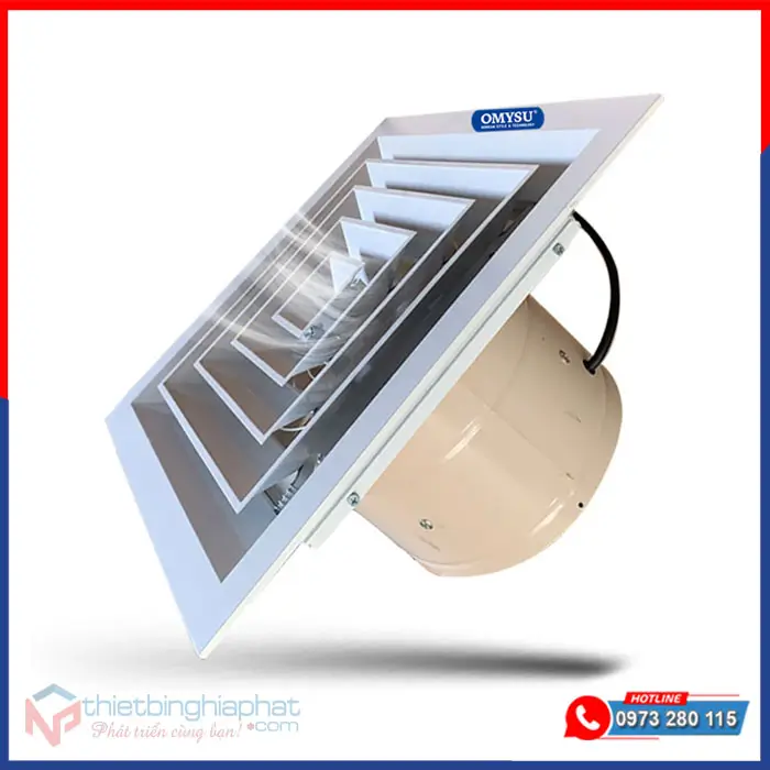 Quạt hút âm trần công nghiệp có ống AT-600T có nối ống
