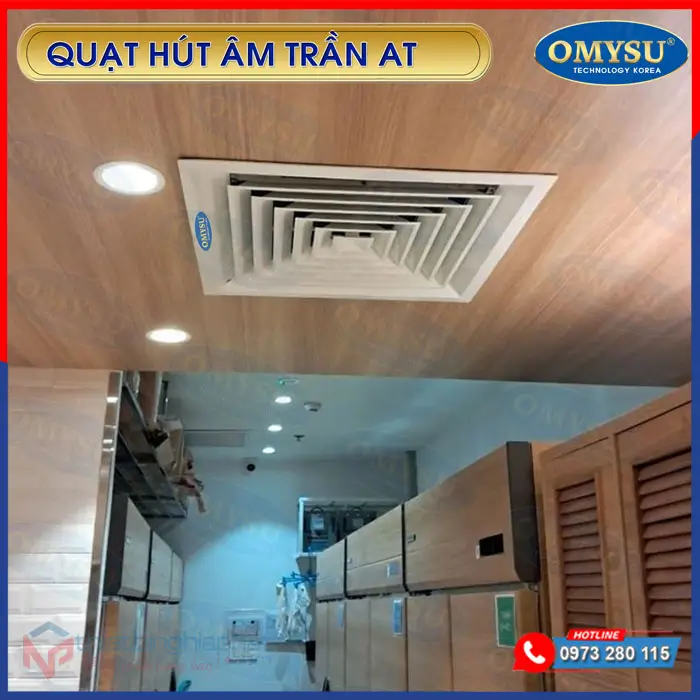 Quạt hút âm trần AT - Lực hút mạnh mẽ