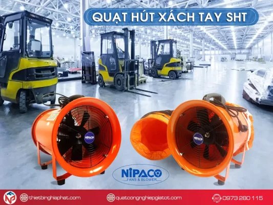 Quạt hút xách tay công nghiệp SHT-30 16 Quạt hút xách tay Nipaco