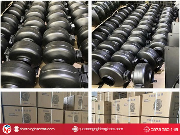 Quạt hút nối ống Phi 100 25 Nghĩa Phát phân phối Quạt hút mùi nối ống các loại