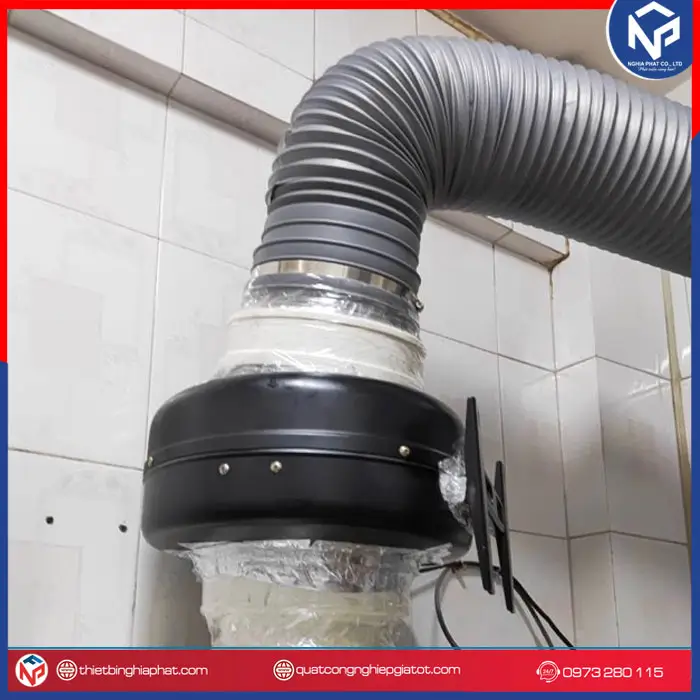 Quạt hút nối ống Sunfan KTO-150 16 Ứng dụng thực tế quạt hút nối ống