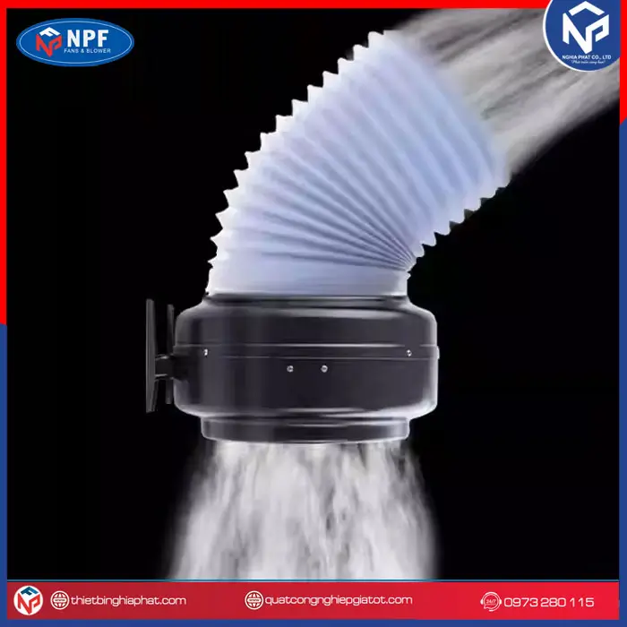 Quạt hút nối ống Phi 100 24 Ứng dụng của quạt hút mùi nối ống