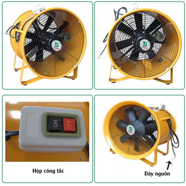 Chi tiết Quạt Hút Xách Tay Soffnet SHT-40