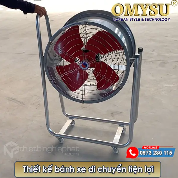 Quạt công nghiệp hướng trục di dộng dễ dàng di chuyển