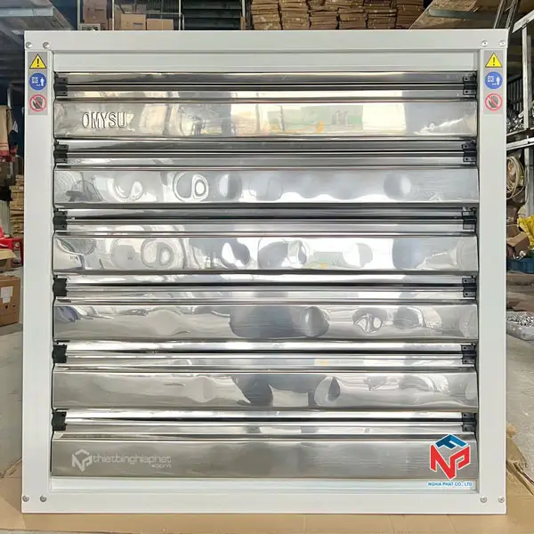 Quạt thông gió vuông 1100x1100 BMF-1100 sơn tĩnh điện mặt sau