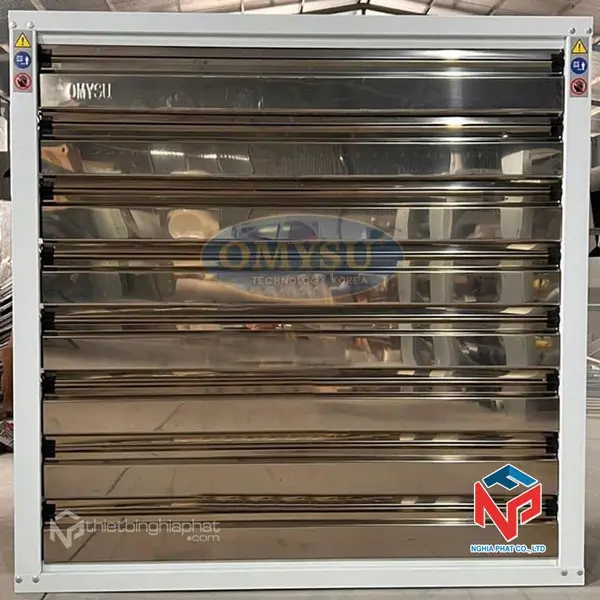 Quạt thông gió vuông 1220 chớp INOX