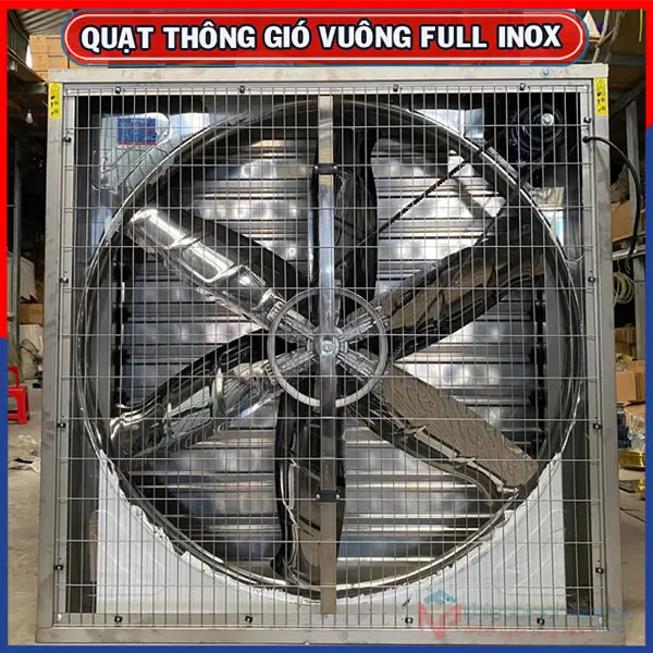 Quạt thông gió vuông INOX toàn phần 304 BMF-1380