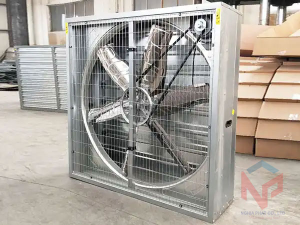 Quạt thông gió vuông kích thước 1220x1220x400mm