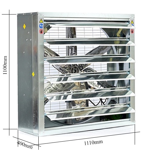 Quạt thông gió vuông 900x900x400mm