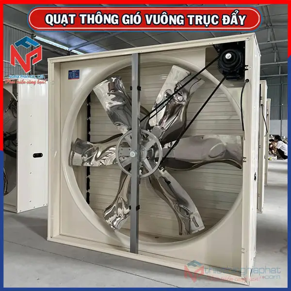 Quạt thông gió trục đẩy BMF-1380 1380x1380 sơn tĩnh điện