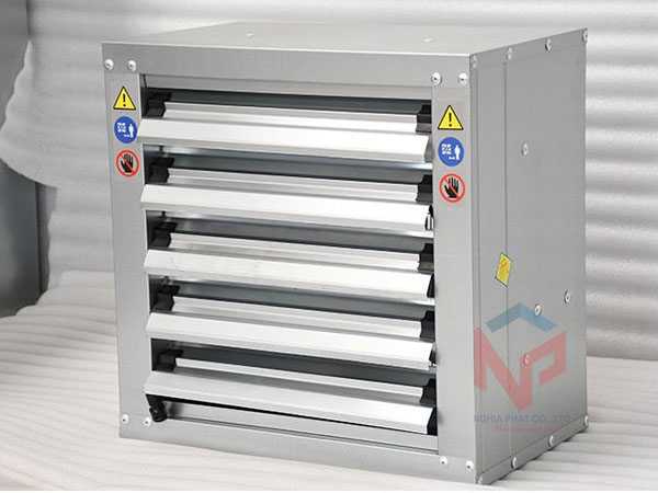 Quạt hút công nghiệp vuông 600x600mm 15 Quạt thông gió vuông trực tiếp
