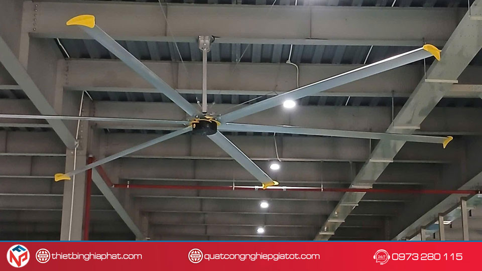 Quạt trần công nghiệp HVLS động cơ DC