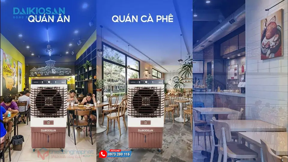Ứng dụng Máy làm mát Daikiosan DM208