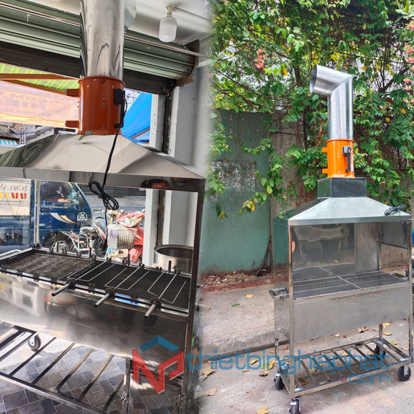 Quạt hút xách tay Soffnet SHT-25 26 Ứng dụng Quạt hút xách tay cho bếp nướng
