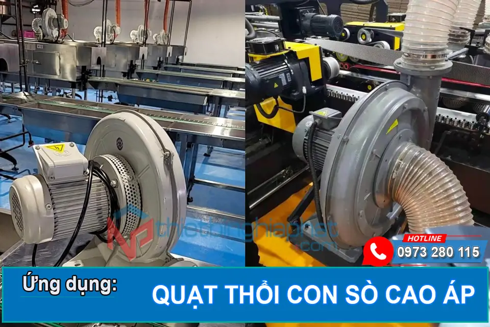 Ứng dụng thực tế của Quạt thổi sò cao áp