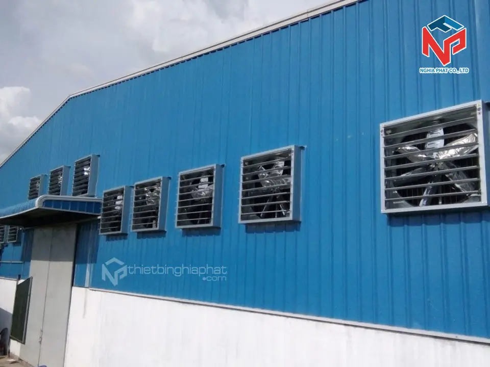 Ứng dụng của Quạt thông gió vuông