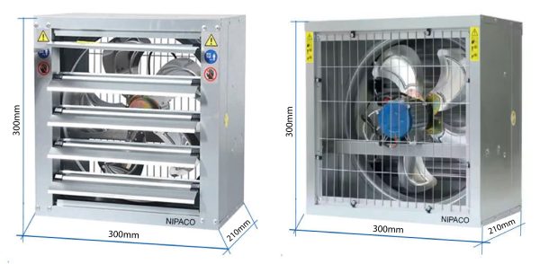 quạt hút công nghiệp vuông 300