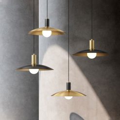 Đèn thả trang trí hình đĩa bay bằng đồng FLM5102 7