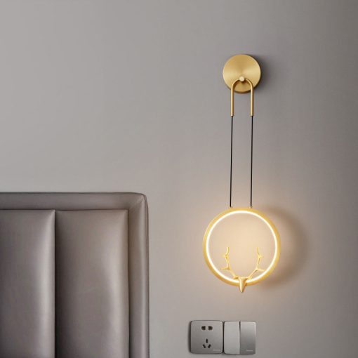 Đèn tường decor bằng đồng Bắc Âu sáng tạo FLM058