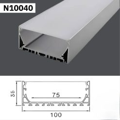 Thanh Nhôm Định Hình Lắp Nổi 3 Mét | N10040