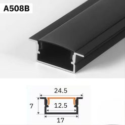 Thanh Nhôm Định Hình Lắp Âm 2 Mét | A508B