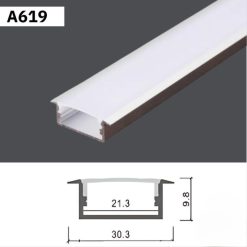 Thanh Nhôm Định Hình Lắp Âm 2 Mét | A619