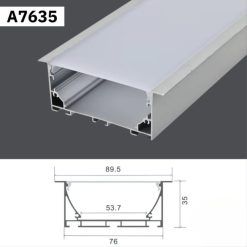 Thanh Nhôm Định Hình Gắn Âm Dài 3 Mét | A7635