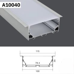 Thanh Nhôm Định Hình Gắn Âm Dài 3 Mét | A10040