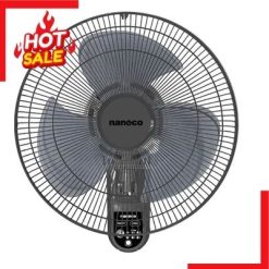 Nanoco - Quạt Treo Tường - Màu Xám - Có Remote | NWF1615RC-GR