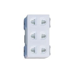 Panasonic FullWide - Bộ 3 Ổ Cắm 2 Chấu Có Màn Che - Màu Trắng | WEV138307SW