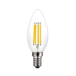 AKIMI - Bóng LED 4W Edision C35 Đuôi Nhọn Vỏ Vàng E14 | AKC35-4W-E14