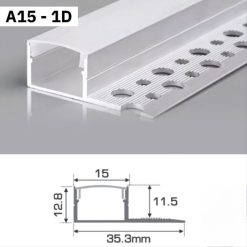 Thanh Nhôm Giấu Viền Dài 1m5 | A15-1D