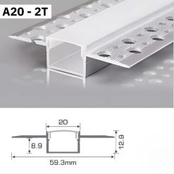 Thanh Nhôm Giấu Viền Dài 1m5 | A20-2T