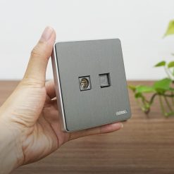 Bộ 1 Ổ Cắm Tivi & 1 Ổ Cắm Điện Thoại UTEN | S300-TVTEL