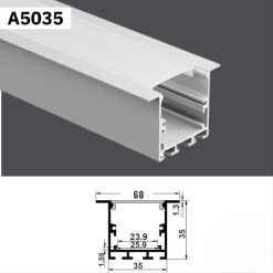 Thanh Nhôm Định Hình Gắn Âm Dài 3 Mét | A5035
